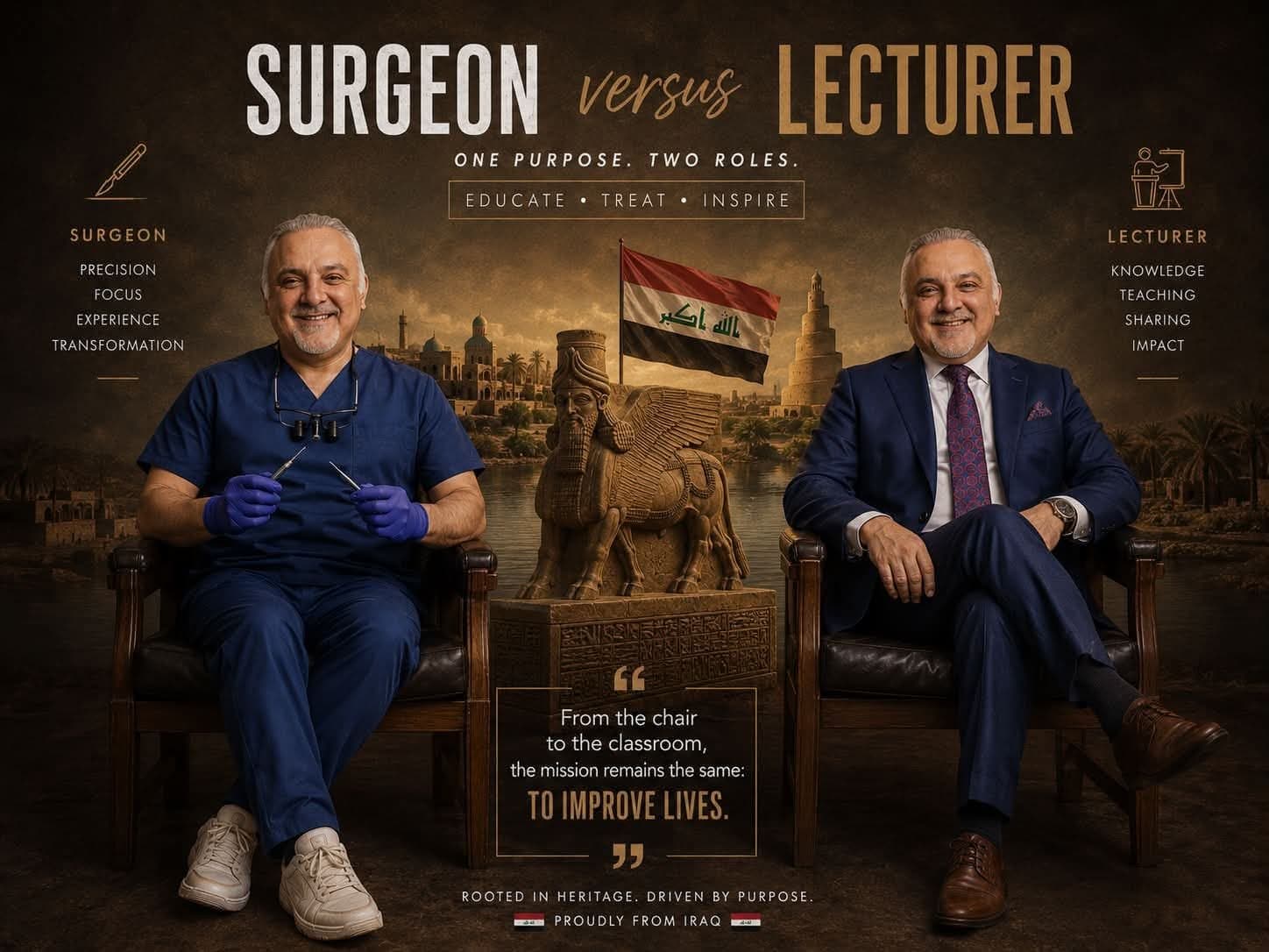 Surgeon versus Lecturer — Dr. Athel Al-Kinani